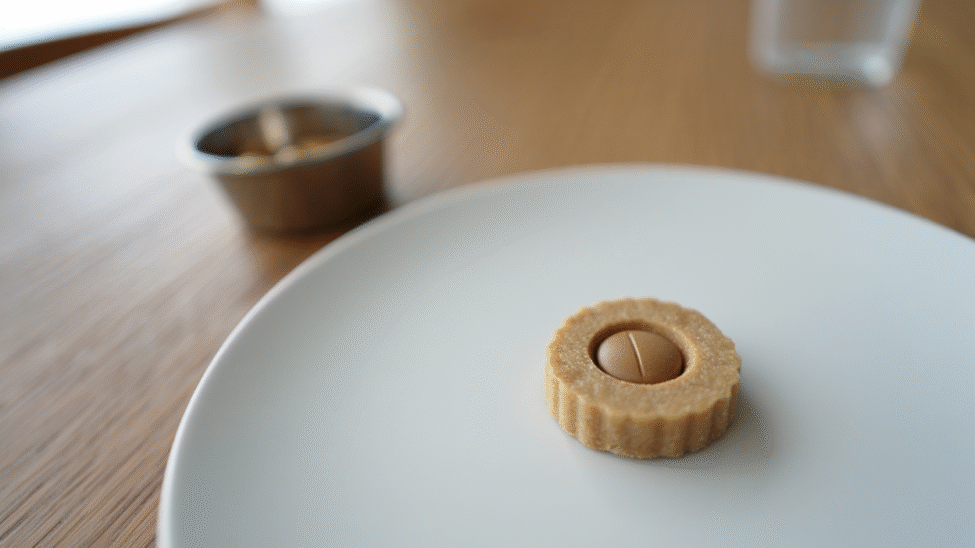 Friandise utilisée pour cacher un médicament destiné à un chat.